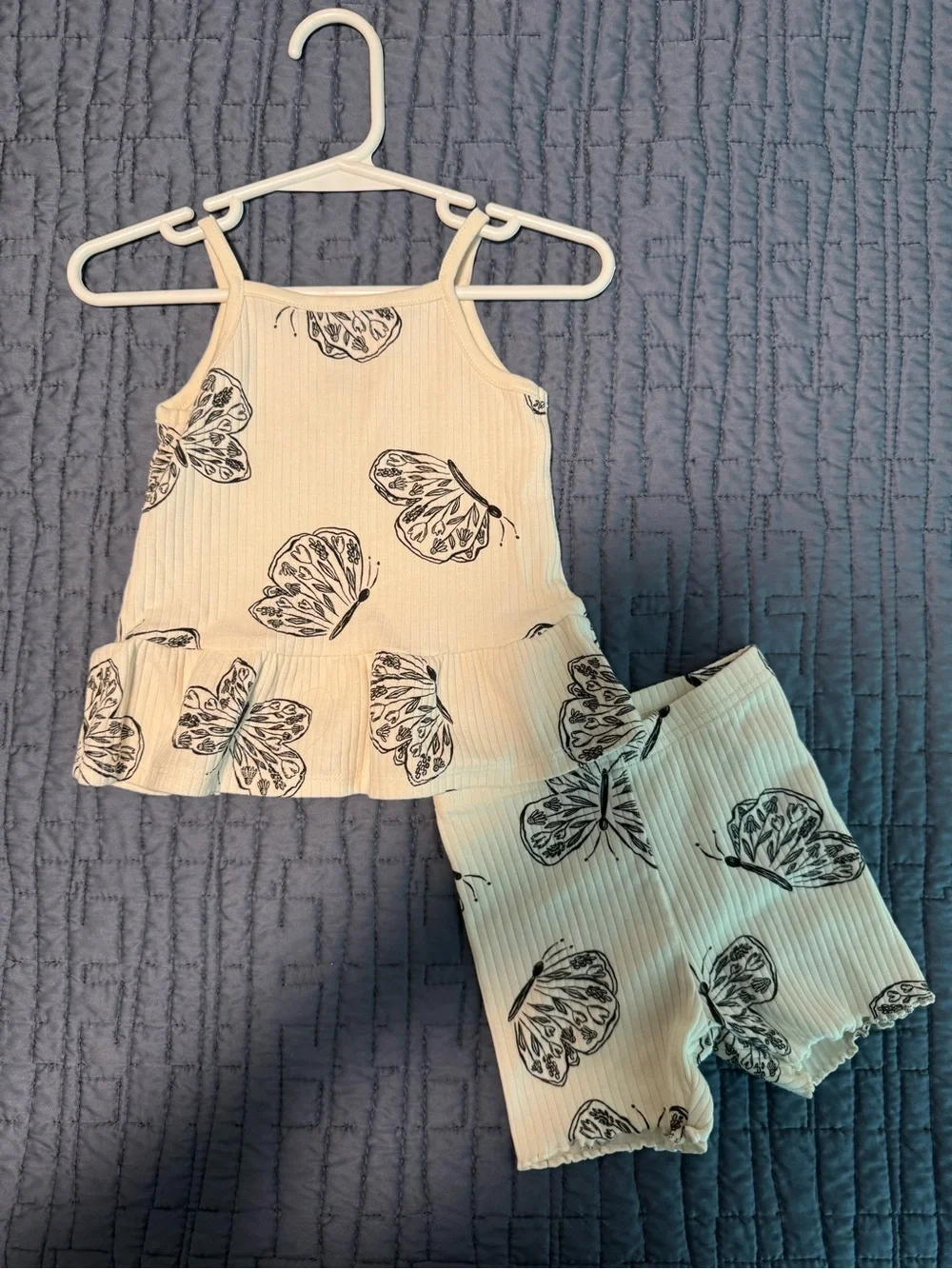 Carters cream ribbed